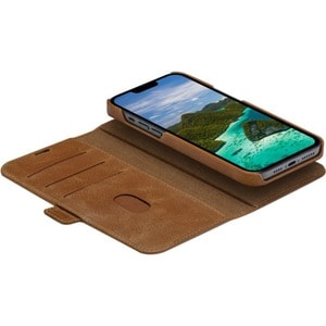 dbramante1928 ApS Lynge Carrying Case (Wallet) Apple iPhone 14 Pro Max Smartphone - Tan - RFID Resistant, Impact Resistanc