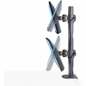 StarTech.com Desk Mount for Monitor, Curved Screen Display - Black - Landscape/Portrait - TAA Compliant - Height Adjustabl