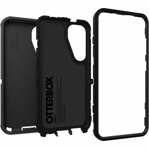 OtterBox Defender Case for Samsung Galaxy S25 Smartphone - Texturing - Black - Retail - 1 - Drop Resistant, Shock Absorbin