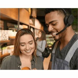 Jabra Perform 75 Wireless Over-the-head, On-ear Mono Headset - Black - Monaural - Supra-aural - 10000 cm - Bluetooth - 20 