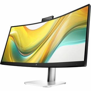 HP 534pm 34" Class Webcam UW-QHD Curved Screen LED Monitor - 21:9 - Jet Black - 86.4 cm (34") Viewable - Vertical Alignmen