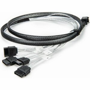 Rocstor Internal Mini SAS to SATA Cable - SFF-8643 to 4x SATA - 3.20 ft Mini-SAS HD/SATA Data Transfer Cable for SATA Cont