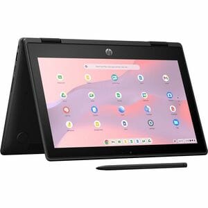 HP Fortis Flip G1m 29.5 cm (11.6") Touchscreen Convertible 2 in 1 Chromebook - HD - 32 GB Flash Memory - Jet Black - 1366 
