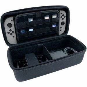NACON Carrying Case (Pouch) Nintendo Gaming Console - Black - Anti-scratch - Texture - Handle - Extra Large Size