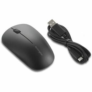 Kensington MY230 EQ Mouse - Bluetooth/Radio Frequency - 3 Button(s) - Black - Wireless - 2.40 GHz - Rechargeable - Symmetr