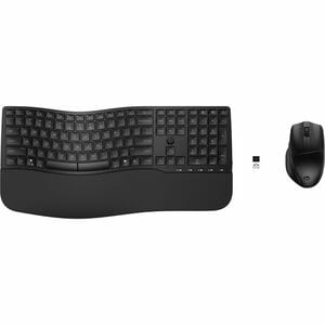 HP 685 Keyboard & Mouse - Hungarian - USB Type A Plunger Wireless Bluetooth/RF 2.40 GHz Keyboard - Keyboard/Keypad Color: 