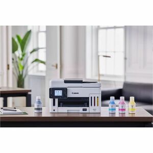 Canon GX6120 Wired & Wireless MegaTank Inkjet Multifunction Printer - Color - Copier/Printer/Scanner - 1200 x 600 dpi Prin