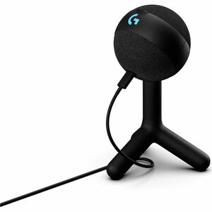 Logitech G Yeti Orb Wired Condenser Microphone for Gaming, Live Streaming - Black - 2 m - 70 Hz to 20 kHz - Cardioid - Sta