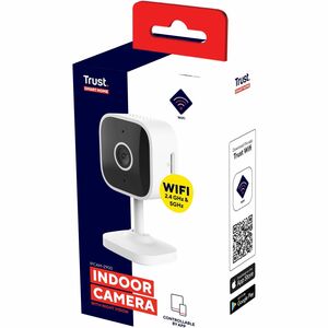 Trust SmartHome IPCAM-2900 3 Megapixel Indoor Network Camera - Colour - White - 8 m Night Vision - 2304 x 1296 Fixed Lens 