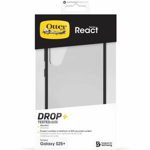 OtterBox React. Tipo de mala: Capa, Compatibilidade da marca: Samsung, Compatibilidade: Galaxy S25+, Tamanho máximo de ecr