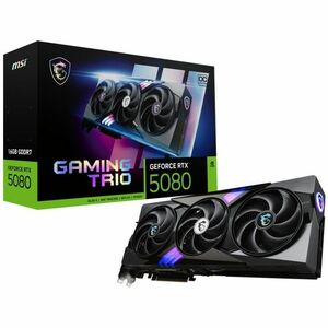 MSI NVIDIA GeForce RTX 5080 Graphic Card - 16 GB GDDR7 - 7680 x 4320 - 2.70 GHz Boost Clock - 256 bit Bus Width - PCI Expr