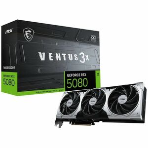 MSI NVIDIA GeForce RTX 5080 Graphic Card - 16 GB GDDR7 - 7680 x 4320 - 2.64 GHz Boost Clock - 256 bit Bus Width - PCI Expr