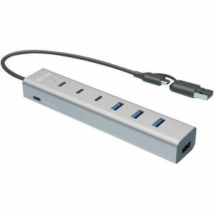 i-tec USB Hub - USB Type C - 640 MB/s - Notebook, Tablet, Keyboard, Mouse, Flash Drive - 8 Total USB Port(s) - PC