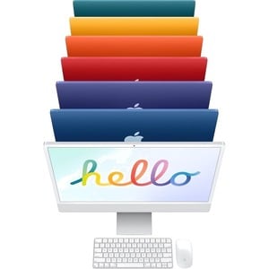 24-inch iMac with Retina 4.5K display: Apple M4 chip with 10‑core CPU and 10‑core GPU, 16GB, 512GB SSD - Silver