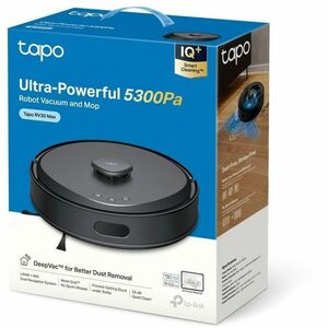 Tapo RV30 Max Cordless Robot Vacuum/Mop - 45 W Motor - 300 mL Dust Capacity - 300 mL Water Tank Capacity - Filter, Brush -