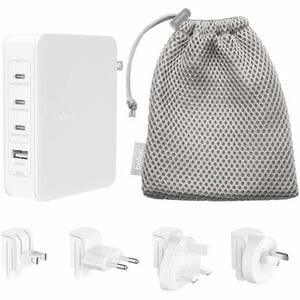 Belkin BoostCharge Pro 140 W AC Adapter - Universal Adapter - 1 USB - 3 USB Type-C - For Notebook, MacBook Pro, iPhone, iP