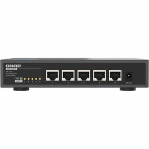 QNAP QSW-3205-5T 5 Ports Ethernet Switch - 10 Gigabit Ethernet - 10GBase-T - 2 Layer Supported - 36 W Power Consumption - 
