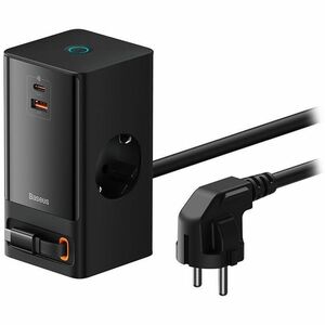 Ciabatta elettrica Baseus PowerCombo - 2 x USB tipo C - 1,50 m Cord - 1200 J Sovraccarico di energia - 16 A Attuale - 230 