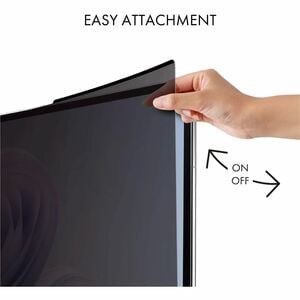 Dicota Polyethylenterephthalat (PET) Blickschutzfilter - Schwarz - für 68,6 cm (27 Zoll) Widescreen LCD Touchscreen-Monito