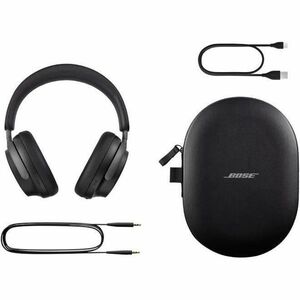 Bose QuietComfort Ultra Wired/Wireless Over-the-head, Over-the-ear Stereo Headset - Black - Binaural - Circumaural - 914.4
