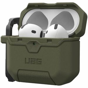 Urban Armor Gear Scout Rugged Charging Case Apple AirPods 4 - Olive Drab - Shock Absorbing, Drop Resistant, Anti-slip, Imp
