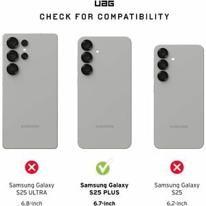 Urban Armor Gear Pathfinder Clear Case for Samsung Galaxy S25+ Smartphone