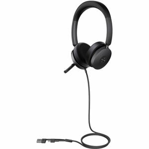 UH48 Dual Teams USB-C/A ANC USB Wired Headset. Four Noise-Canceling� Microphones, Hybrid� ANC, Dual� Busylights, �Leather�
