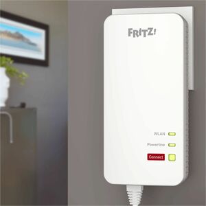 FRITZ! FRITZ!Powerline Powerline Network Adapter - 1 - 2 x Network (RJ-45) - 1200 Mbit/s Powerline - Wireless LAN - IEEE 8