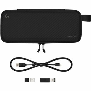 Logitech G PRO X 60 Gaming Keyboard - Wired/Wireless Connectivity - USB Interface - RGB LED - Swiss - QWERTZ Layout - Blac