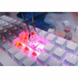 CHERRY XTRFY CX-K5V2-RGB-CPT Gaming Keyboard - Compact - Cable Connectivity - USB 3.0 Interface - RGB LED - French - AZERT