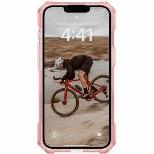 Urban Armor Gear Essential Armor Rugged Case for Apple iPhone 16e Smartphone - Hex Pattern - Rose - Drop Resistant, Impact