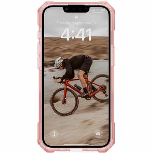 Urban Armor Gear Essential Armor Rugged Case for Apple iPhone 16e Smartphone - Hex Pattern - Rose - Drop Resistant, Impact