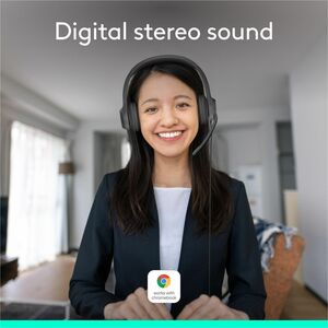 Auriculares Logitech ClearChat H390 Cableado Sobre la cabeza Estéreo - Negro, Plata - Binaural - Circumaural - 20Hz a 20kH