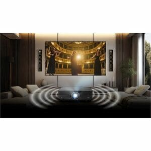 Optoma UHZ68LV 3D DLP Projector - 16:9 - Black - High Dynamic Range (HDR) - Front - 2160p - 30000 Hour Normal Mode - 3,200