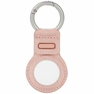 Incase Woolenex AirTag Asset Tracking Tag Holder - 91.4 mm x 40.6 mm x 5.1 mm x - Metal, Polyester - Blush Pink - Key Ring