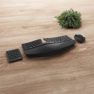Incase Designed by Microsoft Sculpt Ergonomic Desktop Keyboard & Mouse - English - USB Wireless RF 2.40 GHz Keyboard - Key