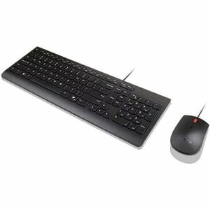 Lenovo Essential Keyboard & Mouse - English (US) - USB Type A Membrane Cable Keyboard - Keyboard/Keypad Color: Black - USB