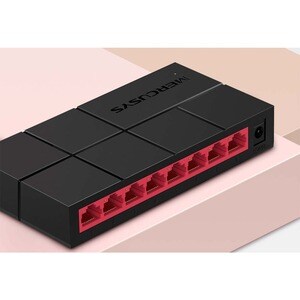 Switch Ethernet Mercusys MS108G 8 Porte - Gigabit Ethernet - 10/100/1000Base-T - 2 Layer supportato - Coppia incrociata - 