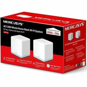 Router wireless Mercusys Halo H30 - Wi-Fi 5 - IEEE 802.11a/b/g/n/ac - Ethernet - Dual Band - 2,40 GHz ISM band - 5 GHz Ban