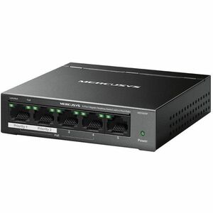 Switch Ethernet Mercusys MS105GP 5 Porte - Gigabit Ethernet - 10/100/1000Base-T - 2 Layer supportato - 75,15 W Consumo ene