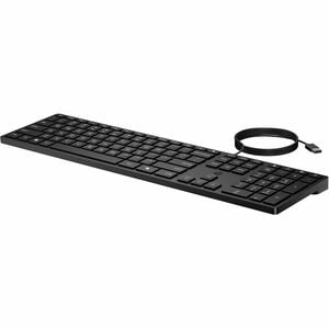 HP 320K Keyboard - Cable Connectivity - USB Interface - English - Windows 11, Windows 10 (32-bit), Windows 10 x64 - Notebo