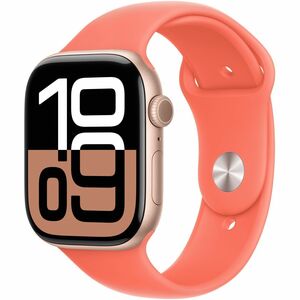 Bracelet pour Smartwatch Apple Réglable - Moyen (M)/Grand (L) - À clou et passant avec - Mandarine - Fluoroélastomère