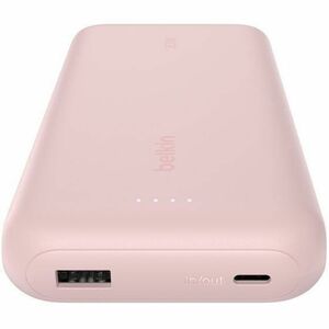 Belkin BoostCharge Power Bank - Pink - For Smartphone, iPhone, iPad mini, iPad Pro - 2 x Type-C 30W, 1 x Type-A 30W - 2000