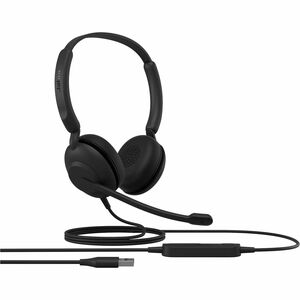 Jabra Evolve 10 Wired Over-the-head, On-ear Stereo Headset - Black - Binaural - Supra-aural - 20 Hz to 20 kHz - 190 cm Cab