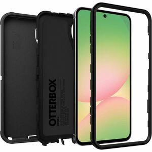 OtterBox Defender Carrying Case (Holster) Samsung Galaxy A56 Smartphone - Black - Drop Resistant, Bump Resistant, Scrape R