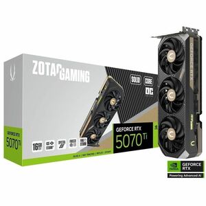 Zotac NVIDIA GeForce RTX 5070 Ti Graphic Card - 16 GB GDDR7 - 7680 x 4320 - 2.48 GHz Core - 256 bit Bus Width - PCI Expres