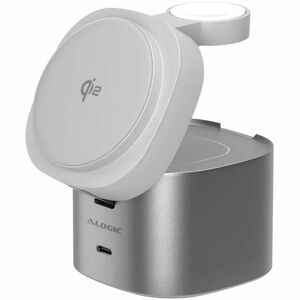 Alogic PowerPod Induktionsladegerät - Weiß - für Notebook, Ohrhörer, AirPod, iPhone, Smartphone, Smartwatch, MacBook - 5 V