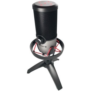 Microfono CHERRY UM 6.0 Advanced - Cavo - Argento, Nero - 2,50 m - 20 Hz a 20 kHz - Cardioid, Omni-directional - Supporto 