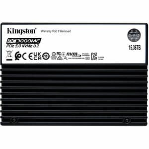 Kingston Solid State-Laufwerk - 2,5" Intern - 15,36 TB - U.2 (PCI Express NVMe 5.0 x4) - Server, Data Center Unterstütztes