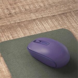 Incase Designed by Microsoft 1850 Mouse - USB - Optical - 3 Button(s) - Purple - Wireless - 1000 dpi - Scroll Wheel - Symm